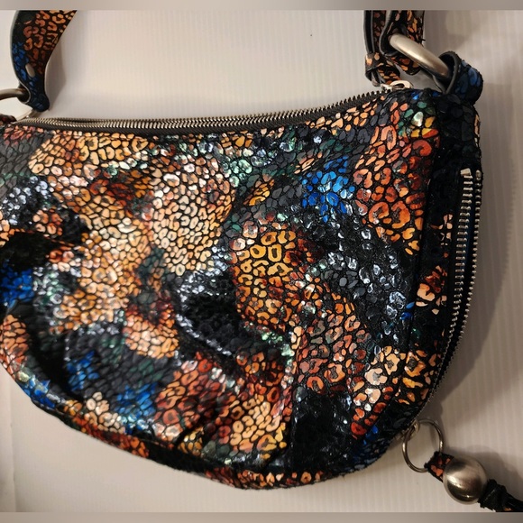 HOBO Bright & Light Genuine Leather Gabor Hydrangea Shoulder Bag Purse - Picture 3 of 15